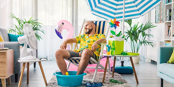 Hitte woning te warme woning