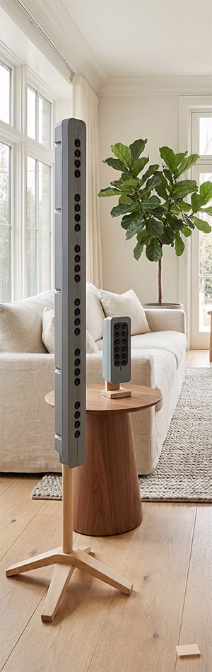 Teqoys luchtionisatie voor schone lucht in huis en op kantoor.